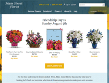 Tablet Screenshot of mainstreet-florist.com